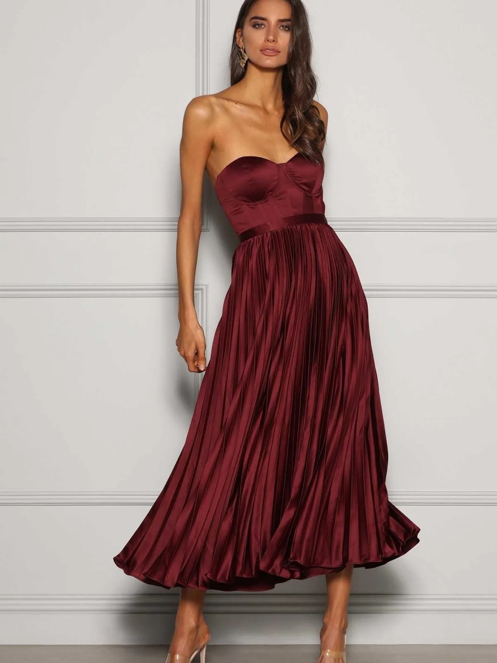 Elle Zeitoune Milan Dress in Wine